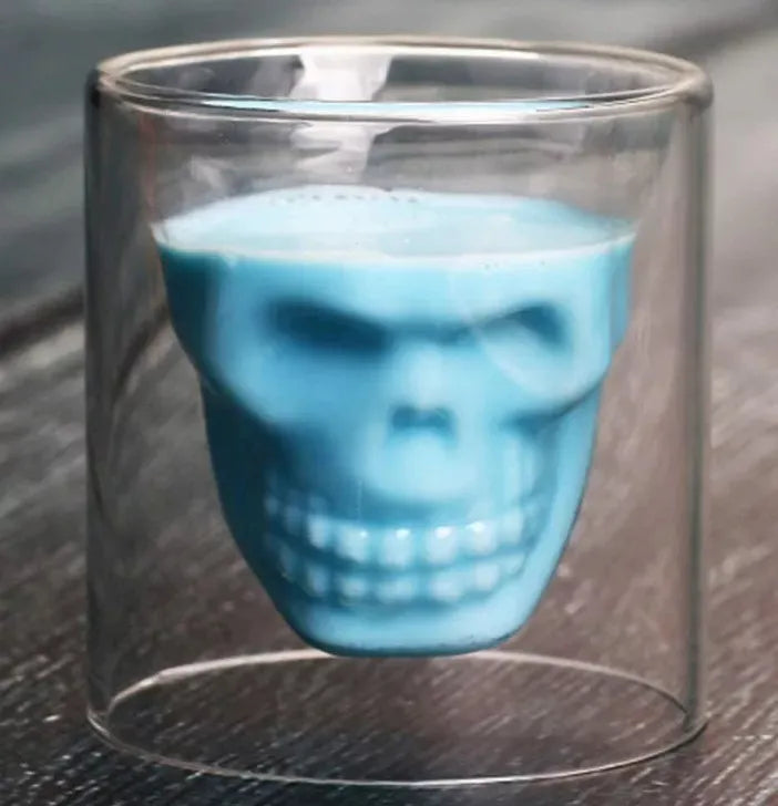 Copa en vidrio de calavera