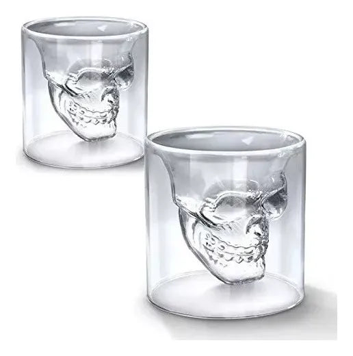 Copa en vidrio de calavera